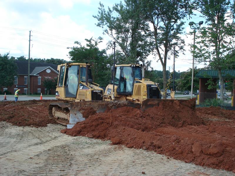 pushing dirt Jimmy Lewis & Sons